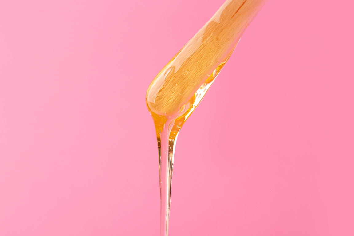 Stick with Sugaring Paste on Color Background